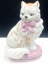 Statuette De Collection Chat En Biscuit  Franklin Mint 1986