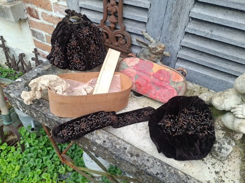 Lot anciens tissus - lot,