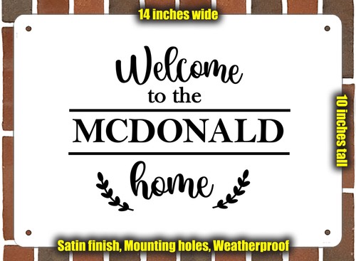 Metal sign welcome - metal, to
