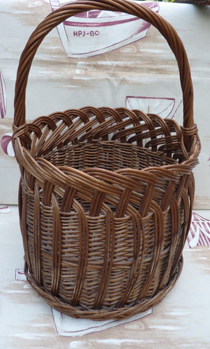 Ancien panier rond osier - ancien,