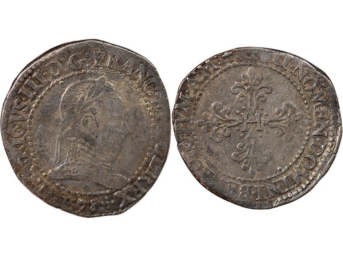 France henri iii franc - -,