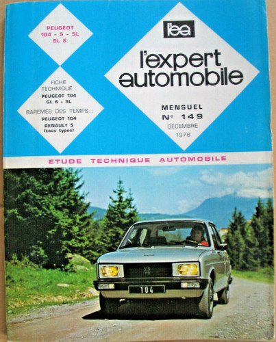 Revue technique peugeot - revue, 104