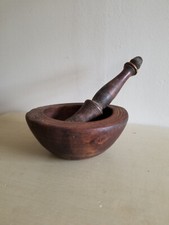 Ancien mortier bois art - en,
