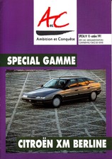 Citroën brochure Ambition et conquête N° 10 - XM ( confidentiel force vente )