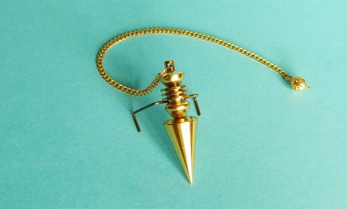 Pendule divination laiton - pendule,