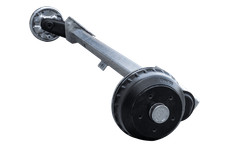 Essieu freiné AL-KO COMPACT pour remorque bateau 1000kg 1355mm 1870mm 5x112