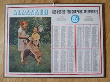 Calendrier ptt almanach de - calendrier,