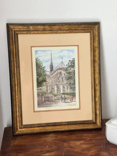 Signed vintage french - vintage,