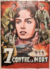 7 CONTRE LA MORT (1964) - ULMER - Affiche originale 120 x 160 cm - TBE