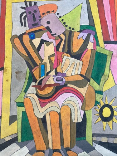 Très belle peinture gouache - très,