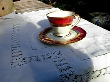 TASSE A CAFÉ ROSE ANCIENNE PORCELAINE LIMOGES DORE OR FIN 