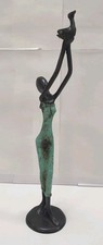 statuette femme bronze art