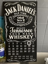 Plaque Métal Calendrier Perpétuel Jack Daniels 
