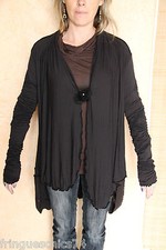 gilet chocolat viscose coton HIGH USE taille M (38-40) NEUF S ÉTIQUETTE val 400€