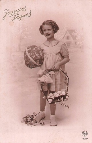 Pink easter little - easter, girl