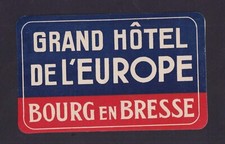 Ancienne  étiquette bagage