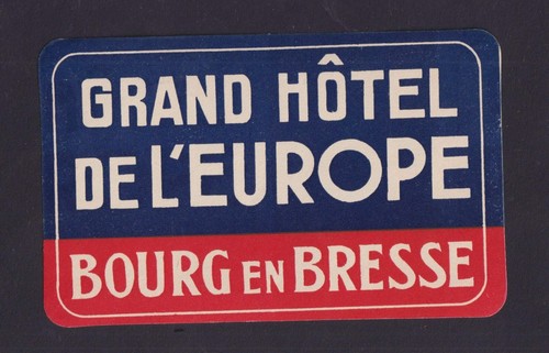 Ancienne étiquette bagage - étiquette,