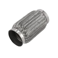 2,56"x5"x6" Voiture Échappement Flexible Tuyau Tube Inox Acier