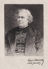 Paul Lacroix Auteur Polygraphe Portrait Radierung Etching Eau-Forte