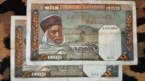 Billets 100 francs banque - billets, de