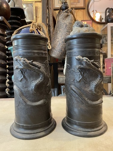 Paire vases cylindres - paire,