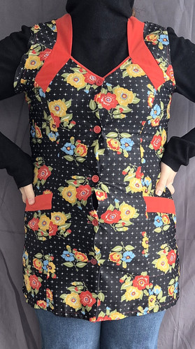 Nylon dederon smock apron - dederon,