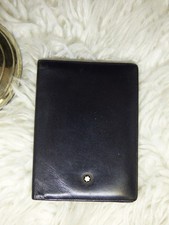 Porte-cartes/billets MONTBLANC, cuir noir, occasion
