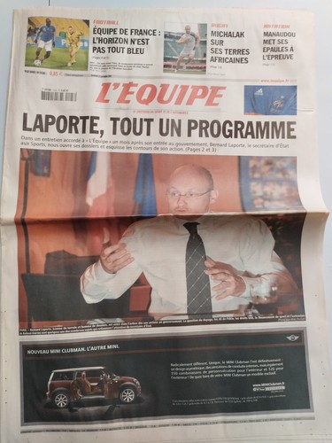 Equipe journal 11 - l'equipe, 23/11/2007