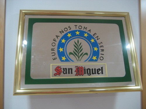 Tableau miroir bière - tableau, san