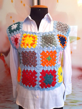 Granny Square Vest Afghan Top