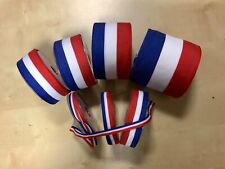 ruban, galon tricolore bleu