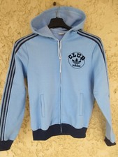 Veste CLUB ADIDAS bleu ciel TREFOIL VENTEX France jacke jacket 80's 156 14 ans