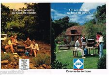 PUBLICITE ADVERTISING 095  1991  CAMPING GAZ  ( 2 pages) barbecue
