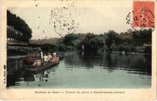 CPA Conde Ponton de peche