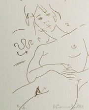 Alain BONNEFOIT - "Nu" - Lithographie originale signée, 1995 - (3)