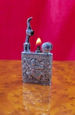 BRIQUET ANCIEN MYON 201 VINTAGE PETROL LIGHTER FEUERZEUG ACCENDINO