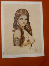 PATURAUD EX LIBRIS SIGNE PIN UP  18 X 24  ETAT NEUF