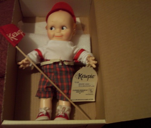 Kewpie goes ballgame - to,