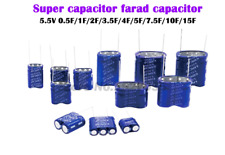 Super Condensateur Farad Combinaison Type 5.5V 0.5F 1F 2F 3.5F 4F 5F 7.5F 10F