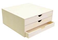 Bloc en bois trois tiroirs