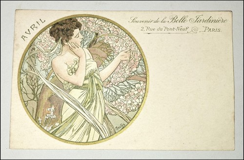 Alfons mucha carte postale - alfons,
