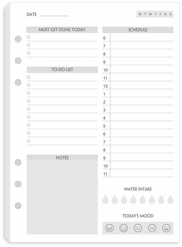 List daily planner - a5, do