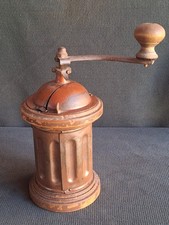 Ancien MACININO Moulin À Café FRÈRES PEUGEOT En Bois Et Fer. Voir Photo