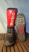 botte moto cuir trial hebo
