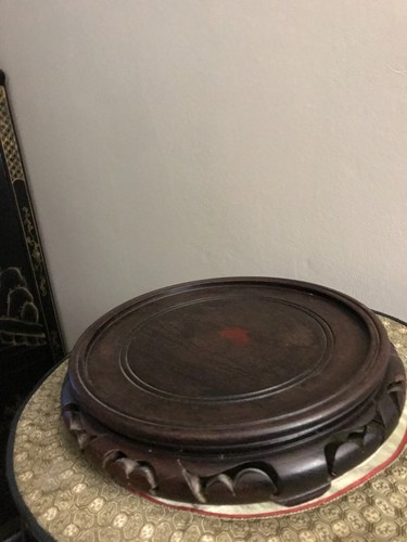Socle support bois vase - socle,