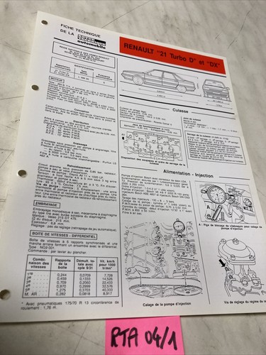 Automobile technical sheet - automobile,