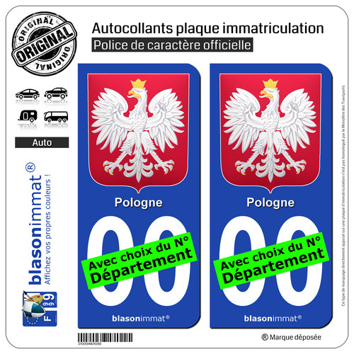 Stickers autocollant plaque - 2,