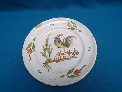 Xviii assiette coq - xviii°, au