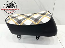 Vélo singe Honda Z50 JDM 1968-1971 siège neuf orange tartan Z50A Z50Z Z50 K0-K2.