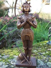 RE0253  FIGURINE STATUETTE REPRODUCTION  JEANNE D ARC  DE ANTONIN  MERCIER ROUEN
